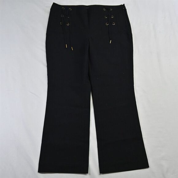 NEW Ann Taylor 8 High Waist Wide Leg Cropped Stretch Womens Dress Pants‎ - Picture 1 of 9